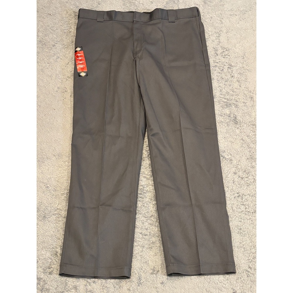 NWT Dickies 874 Original Fit Work Pants Mens 44x32 Gray Twill Casual Chino